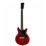 Harley Benton DC-Junior Faded Cherry