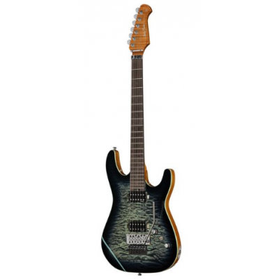 Harley Benton Fusion-IV HH RW FR QBLB